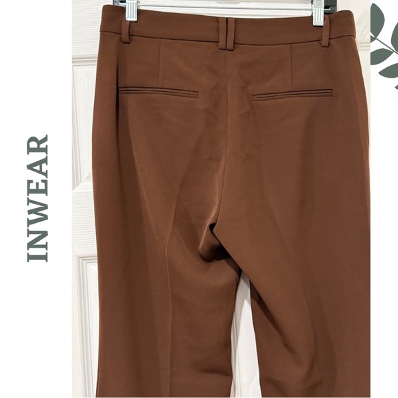 InWear Copenhagen Brown bootcut Trousers – NWT Size: 6 Euro 38 - Picture 4 of 9
